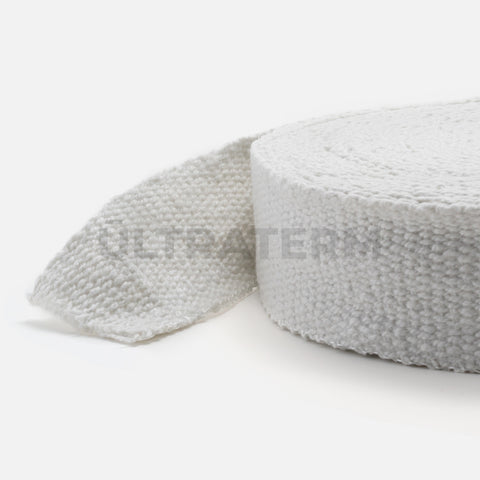 cinta fibra ceramica, ultraterm, fibra ceramica en cinta, fibra ceramica asilante, cinta para aislar tubos, cinta para alta temperatura