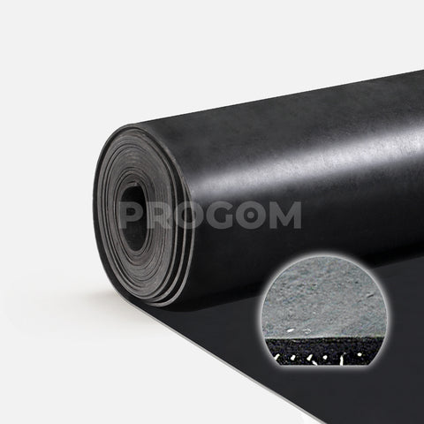 Plancha de goma SBR con inserción metalica