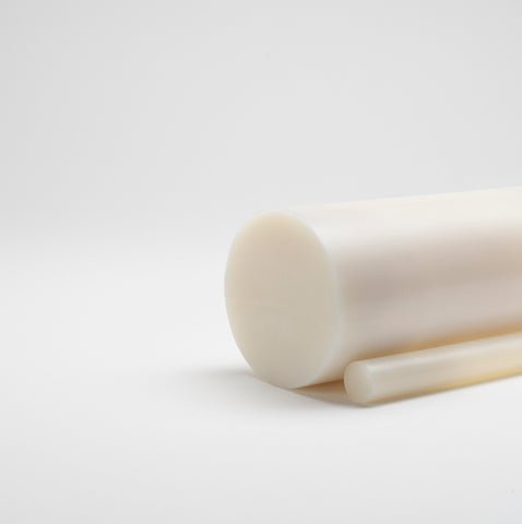 Barra de Nylon Colada blanca (PA6 G)